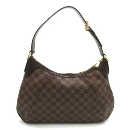 Louis Vuitton Vintage Pre-owned Canvas axelremsvskor Brown, Dam