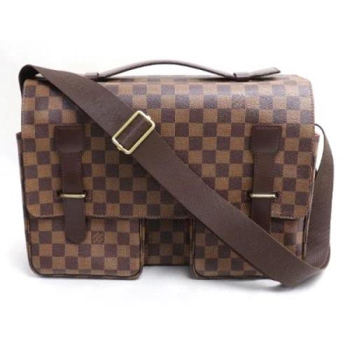 Louis Vuitton Vintage Pre-owned Canvas crossbodyvskor Brown, Dam