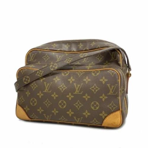 Louis Vuitton Vintage Pre-owned Tyg louis-vuitton-vskor Brown, Dam