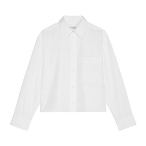 Marc O'Polo Beskuren blus med lång ärm White, Dam