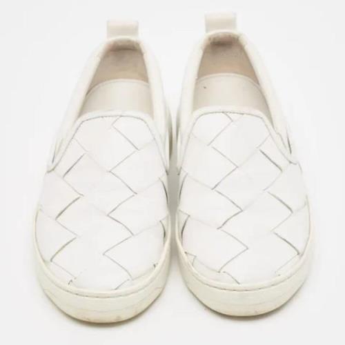 Bottega Veneta Vintage Pre-owned Laeder sneakers White, Dam