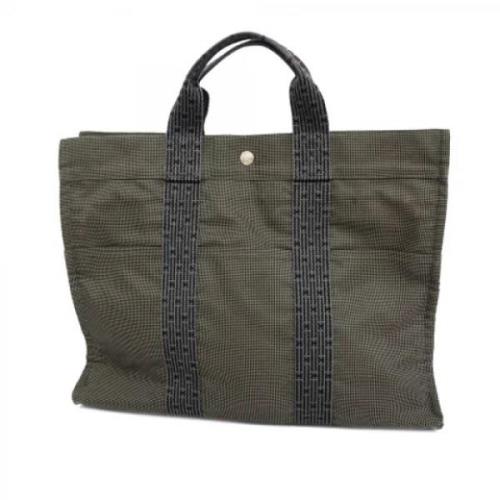 Hermès Vintage Pre-owned Canvas totevskor Gray, Dam