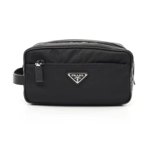 Prada Vintage Pre-owned Nylon prada-vskor Black, Dam