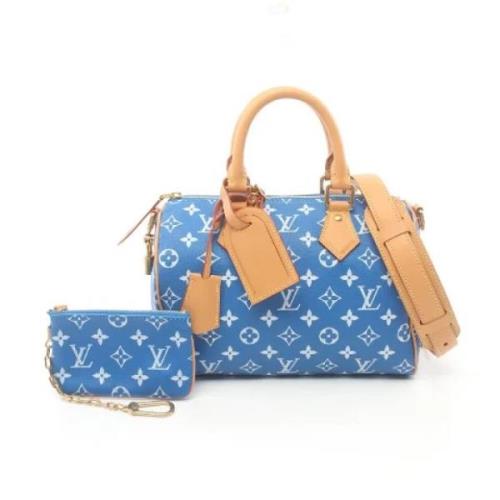 Louis Vuitton Vintage Pre-owned Laeder louis-vuitton-vskor Blue, Dam