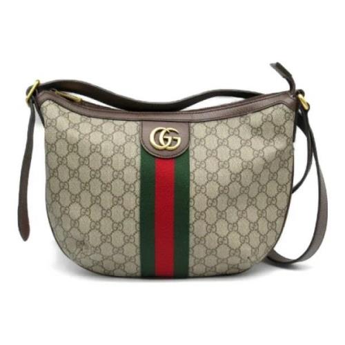 Gucci Vintage Pre-owned Canvas crossbodyvskor Beige, Dam