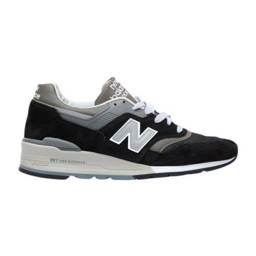 New Balance Mocka och Mesh Sneakers Black, Herr