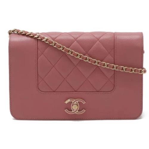 Chanel Vintage Pre-owned Laeder plnbcker Pink, Dam