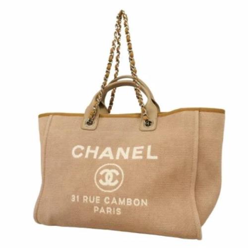 Chanel Vintage Pre-owned Canvas totevskor Brown, Dam