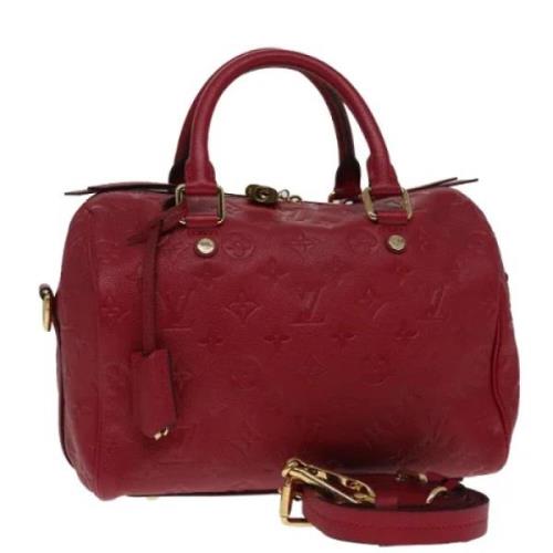 Louis Vuitton Vintage Pre-owned Laeder handvskor Red, Dam