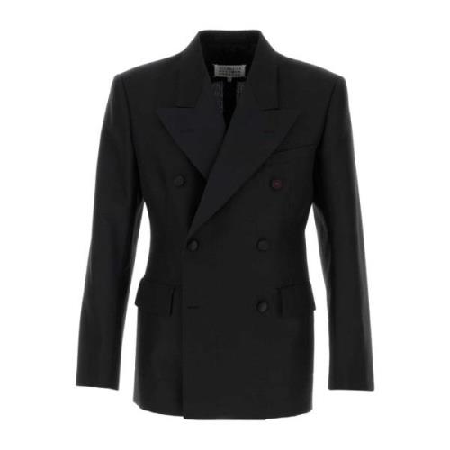 Maison Margiela Klassisk Svart Ull Blazer Black, Herr