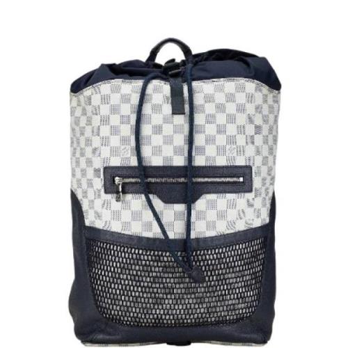 Louis Vuitton Vintage Pre-owned Canvas ryggsckar Blue, Dam