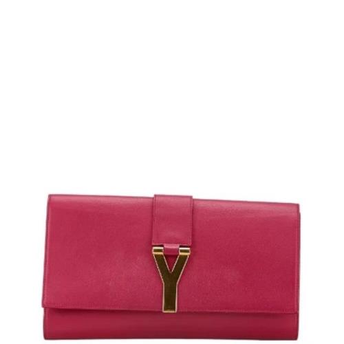 Yves Saint Laurent Vintage Pre-owned Laeder kuvertvskor Pink, Dam