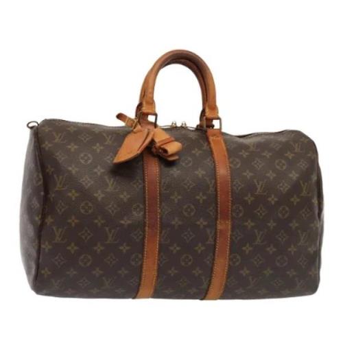 Louis Vuitton Vintage Pre-owned Canvas handvskor Brown, Dam