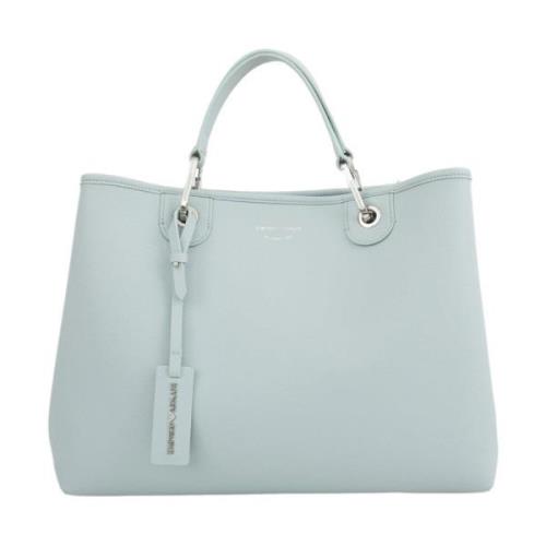 Emporio Armani Celeste Shopping Bag Stilren och Praktisk Blue, Dam