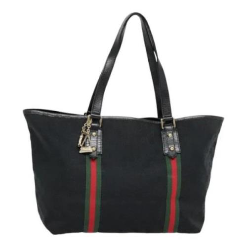 Gucci Vintage Pre-owned Canvas gucci-vskor Black, Dam