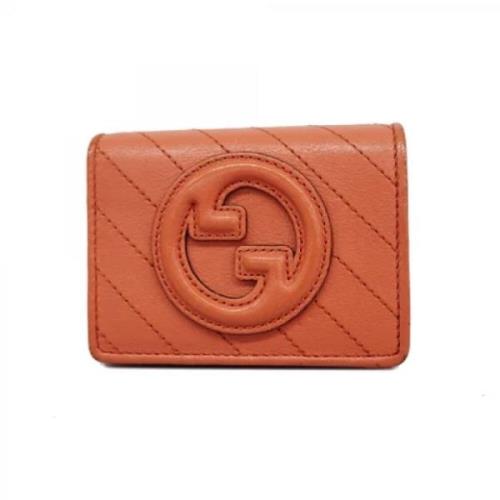 Gucci Vintage Pre-owned Laeder plnbcker Orange, Dam