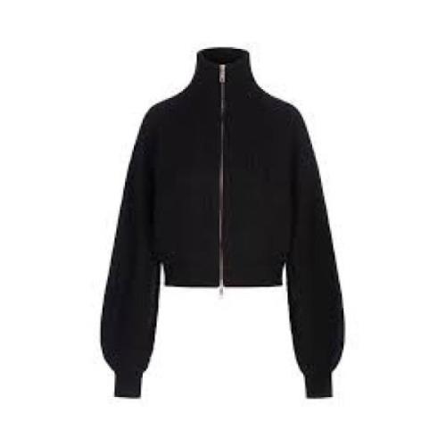 Sportmax Stilren Stickad Cardigan Sweater Black, Dam