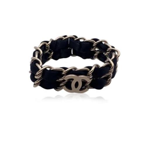 Chanel Vintage Pre-owned Metall armband Black, Dam