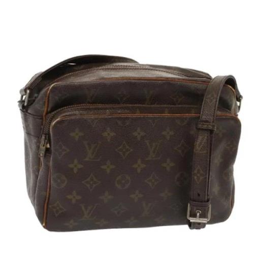 Louis Vuitton Vintage Pre-owned Canvas axelremsvskor Brown, Dam