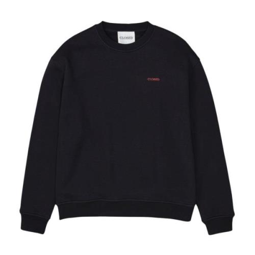 Closed Tryckt crewneck sweatshirt Black, Herr