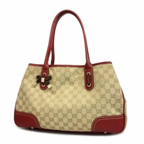 Gucci Vintage Pre-owned Canvas axelremsvskor Red, Dam