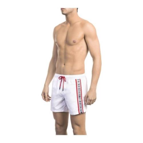 Bikkembergs Strandkläder - Badkläder - Bermuda Shorts White, Herr