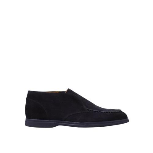 Doucal's Elastiska Chukka Mockasin Skor Blue, Herr