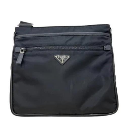 Prada Vintage Pre-owned Nylon axelremsvskor Black, Unisex