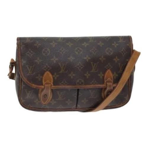 Louis Vuitton Vintage Pre-owned Canvas axelremsvskor Brown, Dam