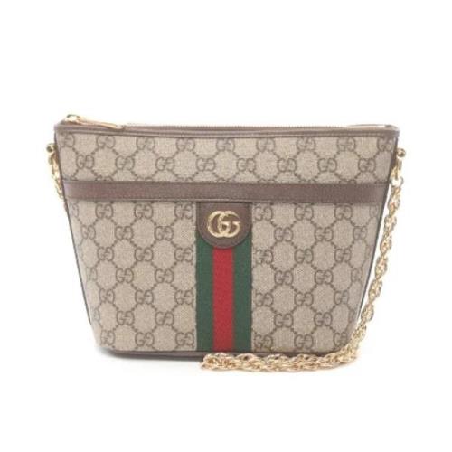 Gucci Vintage Pre-owned Canvas gucci-vskor Beige, Dam