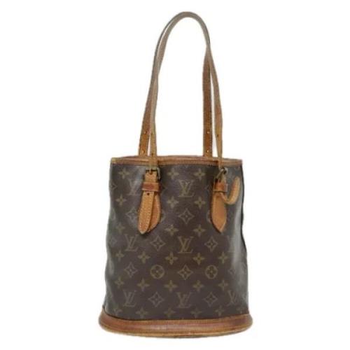 Louis Vuitton Vintage Pre-owned Canvas axelremsvskor Brown, Dam