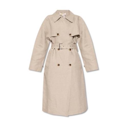 Michael Kors Lino Trench Coat Brown, Dam