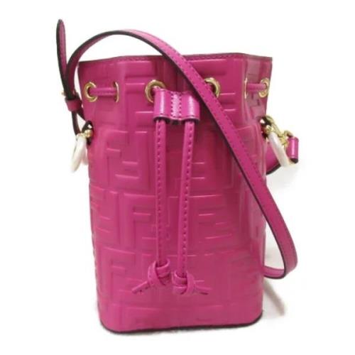 Fendi Vintage Pre-owned Laeder crossbodyvskor Pink, Dam