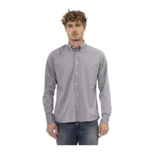 Baldinini Button-down Skjorta - Kort Krage - Framknapp Stängning Gray,...