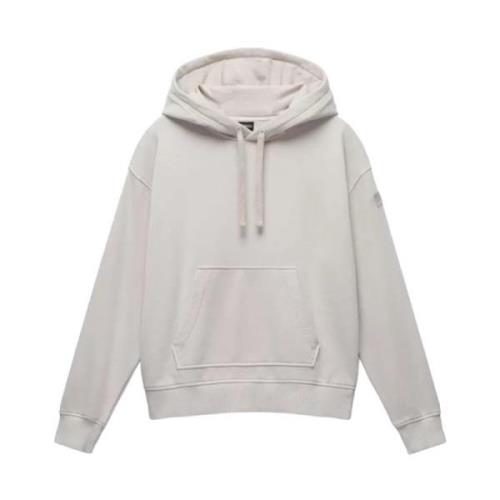 Napapijri Hoodie med dragsko och framficka Beige, Dam