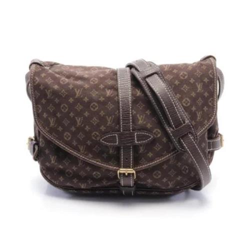 Louis Vuitton Vintage Pre-owned Canvas crossbodyvskor Brown, Dam