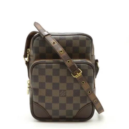 Louis Vuitton Vintage Pre-owned Canvas crossbodyvskor Brown, Dam