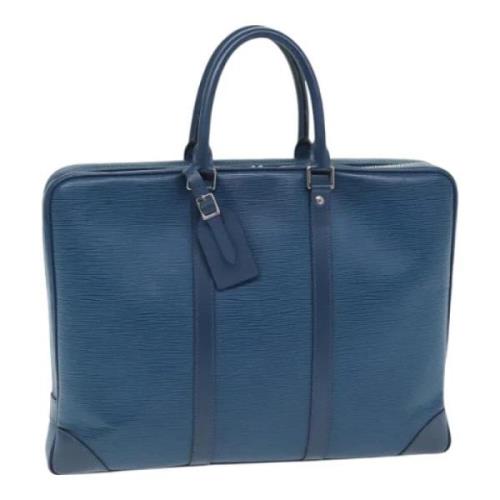 Louis Vuitton Vintage Pre-owned Laeder portfljer Blue, Dam