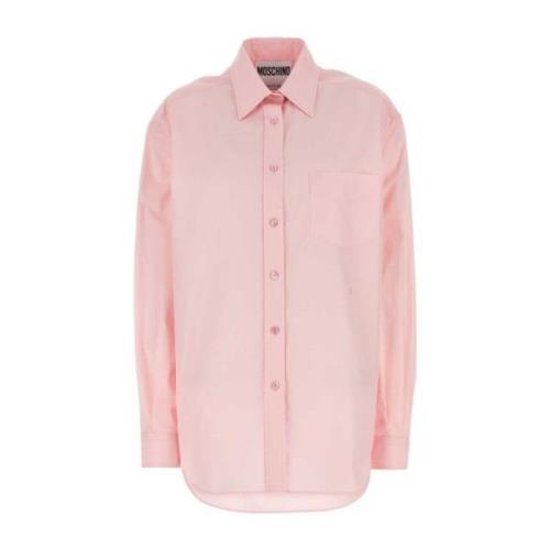 Moschino Rosa Poplin Skjorta för Kvinnor Pink, Dam