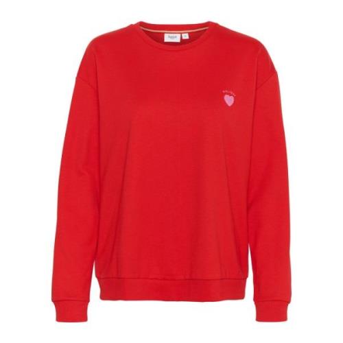 Saint Tropez Hannikasz Racing Red Sweatshirt Red, Dam