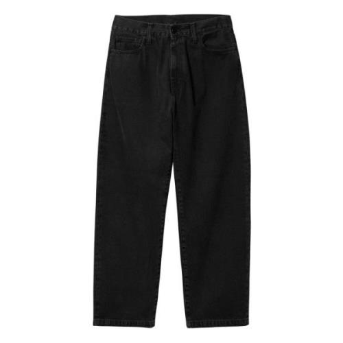 Carhartt Wip Denim Landon Pant med Abrasive Wash Black, Herr