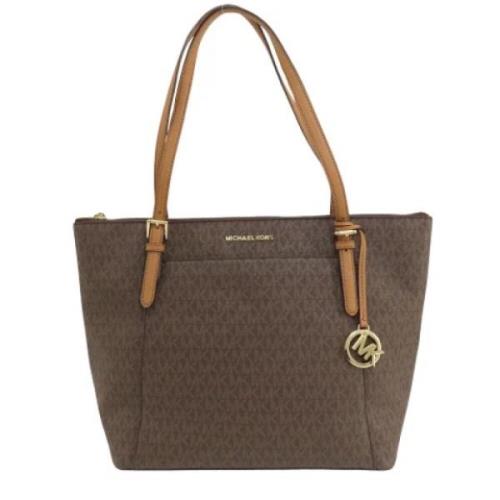 Michael Kors Pre-owned Pre-owned Canvas axelremsvskor Brown, Dam