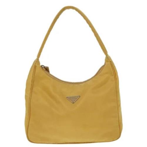 Prada Vintage Pre-owned Tyg prada-vskor Yellow, Dam