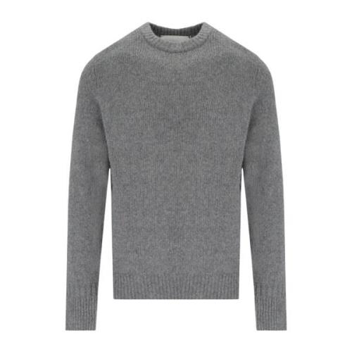 Amaránto Alpaca Regular Crewneck Sweater Gray, Herr