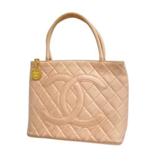 Chanel Vintage Pre-owned Laeder totevskor Pink, Dam