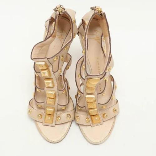 Giuseppe Zanotti Pre-owned Pre-owned Laeder sandaler Beige, Dam