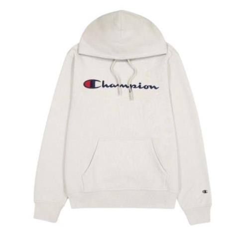 Champion Beige huvtröja med broderad logotyp Beige, Herr