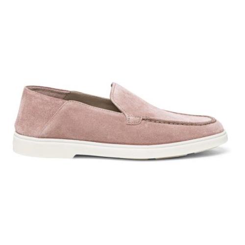 Santoni Mockasin i mocka för kvinnor Pink, Dam