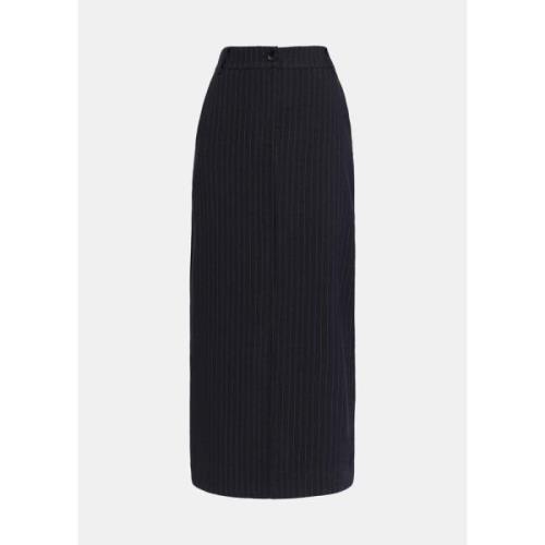 Essentiel Antwerp Midi Längd Glossary1 Kjol Black, Dam