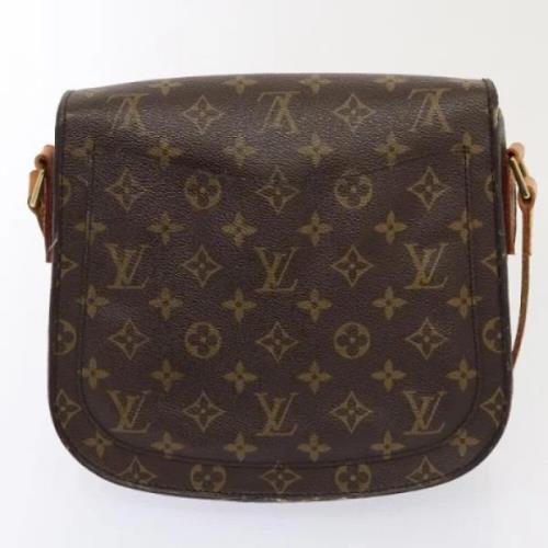 Louis Vuitton Vintage Pre-owned Canvas axelremsvskor Brown, Dam